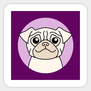 Cute Pug Sticker